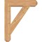 Ekena Millwork Traditional Craftsman Smooth Bracket w/ Offset Brace, Western Red Cedar, 7 1/2"W x 30"D x 38"H BKT0806X30X38TRA04SWR - alternate 4